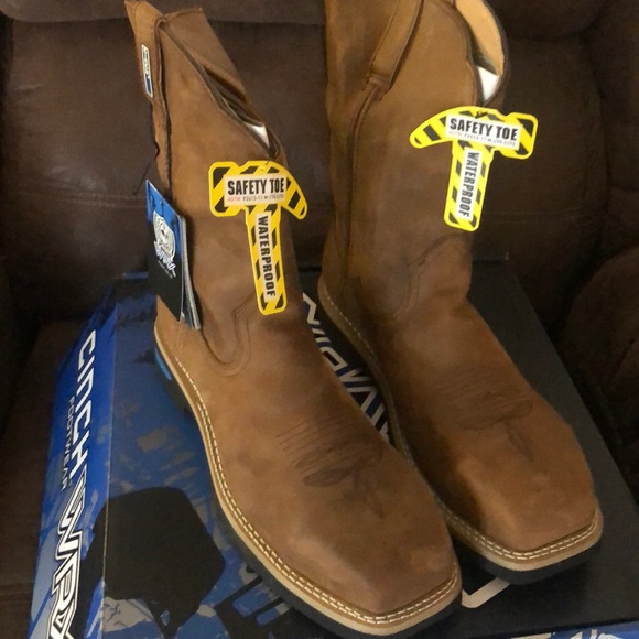 cinch steel toe work boots